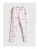 LCW Kids Sari Bisiklet Yaka Kız Çocuk Pijama Takımı