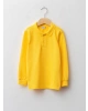 LCW Kids Sarı Polo Yaka Basic Uzun Kollu Erkek Çocuk Tişört