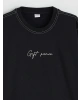 LCW Kids Siyah Baskılı Erkek Çocuk Kalın Sweatshirt