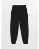 LCW Kids Siyah Beli Lastikli Basic Kız Çocuk Jogger Eşofman Altı