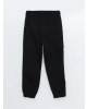 LCW Kids Siyah Beli Lastikli Erkek Çocuk Kargo Pantolon