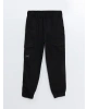 LCW Kids Siyah Beli Lastikli Erkek Çocuk Kargo Pantolon