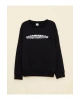 LCW Kids Siyah Bisiklet Yaka Baskılı Uzun Kollu Erkek Çocuk Sweatshirt
