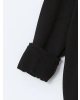 LCW Kids Siyah Bisiklet Yaka Erkek Çocuk Sweatshirt