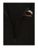 LCW Kids Siyah Kapüşonlu Baskılı Uzun Kollu Erkek Çocuk Fermuarlı Sweatshirt