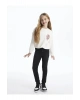 LCW Kids Siyah Skinny Fit Kız Çocuk Jean Pantolon