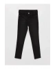 LCW Kids Siyah Skinny Fit Kız Çocuk Jean Pantolon
