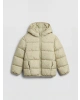 LCW Kids Yeşil Kapüşonlu Çiçekli Kız Çocuk Şişme Mont