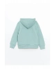 LCW Kids Yeşil Uzun Kollu Kız Çocuk Kalın Fermuarlı Sweatshirt