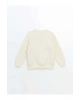 LCW KidsBej Bisiklet Yaka Erkek Çocuk Kalın Sweatshirt