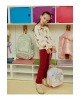 LCW KidsEkru Fiyonk Baskılı Kız Çocuk Sweatshirt Ve Tayt 2li