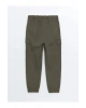 LCW KidsHaki Beli Lastikli Erkek Çocuk Kargo Jogger Pantolon