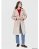 LCW Modest Bej Kuşaklı Kadın Gabardin Trençkot