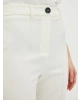 LCW Modest Ekru Slim Fit Düz Dobby Kumaş Kadın Pantolon