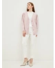 LCW Modest Ekru Slim Fit Düz Dobby Kumaş Kadın Pantolon