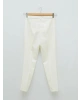 LCW Modest Ekru Slim Fit Düz Dobby Kumaş Kadın Pantolon