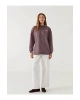 LCW Modest Kapüşonlu Baskılı Oversize Kadın Sweatshirt Tunik