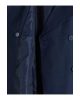 LCW Modest Lacivert Kruvaze Yaka Oversize Kadın Trençkot