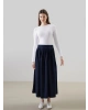 LCW Modest Lacivert Loose Fit Kadın Kloş Etek
