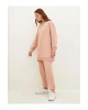 LCW Modest Pembe Beli Lastikli Baskılı Kadın Eşofman Altı