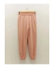 LCW Modest Pembe Beli Lastikli Baskılı Kadın Eşofman Altı