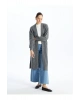 LCW Modest Şal Yaka Düz Uzun Kollu Oversize Kadın Triko Hırka