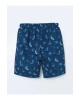 LCW SWIMWEAR Diz Hizası Boy Desenli Erkek Deniz Şortu