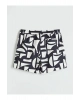 LCW SWIMWEAR Siyah Kısa Boy Desenli Erkek Deniz Şortu