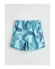 LCW SWIMWEAR Turkuaz Kısa Boy Desenli Erkek Deniz Şortu