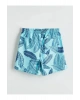 LCW SWIMWEAR Turkuaz Kısa Boy Desenli Erkek Deniz Şortu