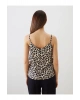 LCW V Yaka Leopar Desenli Askılı Bluz