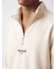 LCW Vision Bej Dik Yaka Baskılı Erkek Sweatshirt