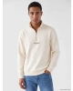 LCW Vision Bej Dik Yaka Baskılı Erkek Sweatshirt