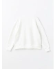 LCW Vision Beyaz Bisiklet Yaka Baskılı Oversize Kadın Kalın Sweatshirt