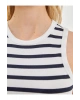 LCW Vision Bisiklet Yaka Çizgili Kadın Crop (S5)