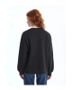 LCW Vision Bisiklet Yaka Parlak Taş Baskılı Kadın Kalın Sweatshirt