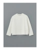 LCW Vision Ekru Bisiklet Yaka Düz Oversize Kadın Sweatshirt