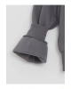 LCW Vision Gri Bisiklet Yaka Baskılı Oversize Kadın Kalın Sweatshirt İMREX GLOBAL