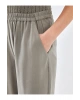 LCW Vision Haki Beli Lastikli Loose Fit Kadın Pantolon W4JP34Z8