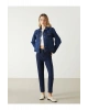 LCW Vision İndigo Gömlek Yaka Kadın Jean Ceket