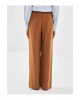 LCW Vision Kahverengi Beli Lastikli Loose Fit Kadın Pantolon
