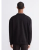 LCW Vision Kahverengi Bisiklet Yaka Erkek Kalın Sweatshirt