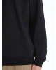 LCW Vision Siyah Bisiklet Yaka Nakışlı Erkek Sweatshirt