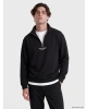 LCW Vision Siyah Dik Yaka Baskılı Erkek Kalın Sweatshirt