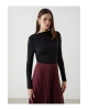 LCW Vision Siyah Dik Yaka Kadın Body