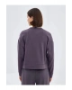 LCW VisionAntrasit Bisiklet Yaka Oversize Kadın Sweatshirt