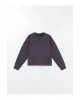 LCW VisionAntrasit Bisiklet Yaka Oversize Kadın Sweatshirt