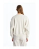 LCW VisionGri Kolej Yaka Oversize Kadın Kalın Fermuarlı Sweatshirt