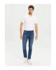 LCWAIKIKI Basic Beyaz Polo Yaka Kısa Kollu Basic Pike Tişört