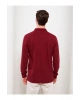 LCWAIKIKI Basic Bordo Polo Yaka Uzun Kollu Pike Erkek Tişört